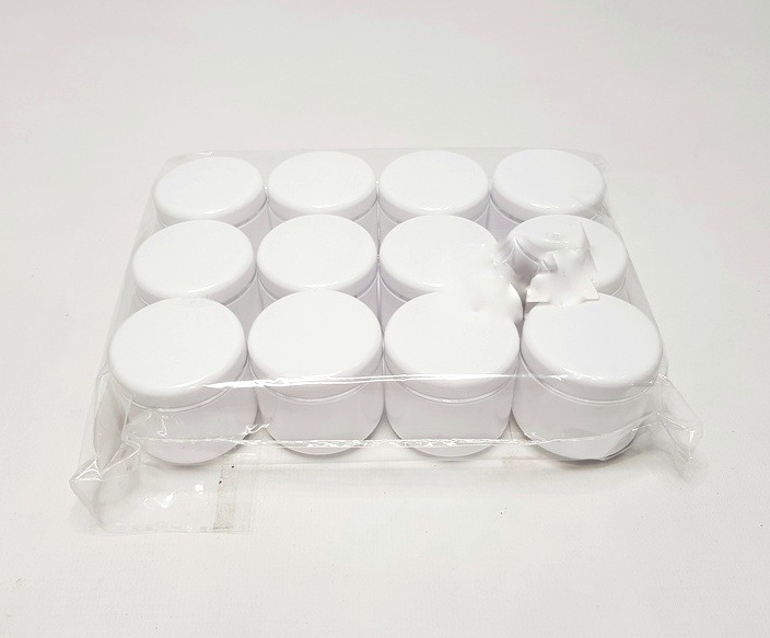 12pcs Mini Cream Storage Boxes Makeup Case Cosmetic Box Jars Travel Bottle Small Round Cream Bottle Cosmetic Containers (Cargo)