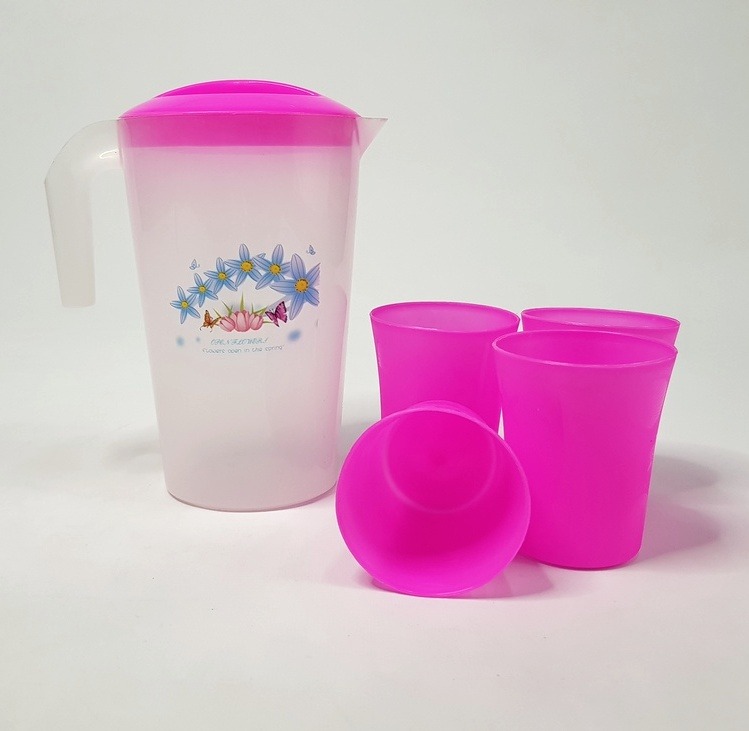 WATER JUG WITH 4 PCS GLASS