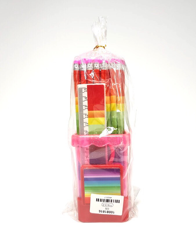 50Pcs of pencil set with Ruler Scissor Eraser for Kids School Pack