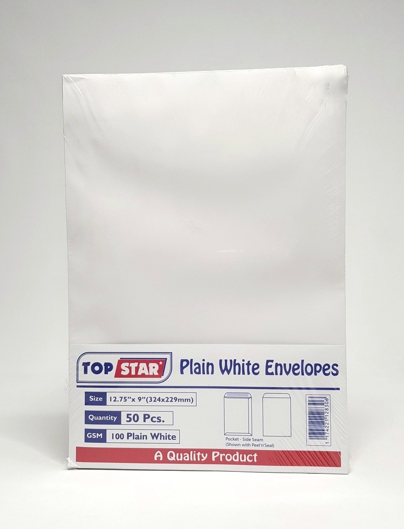 TOP STAR Plain White Envelopes