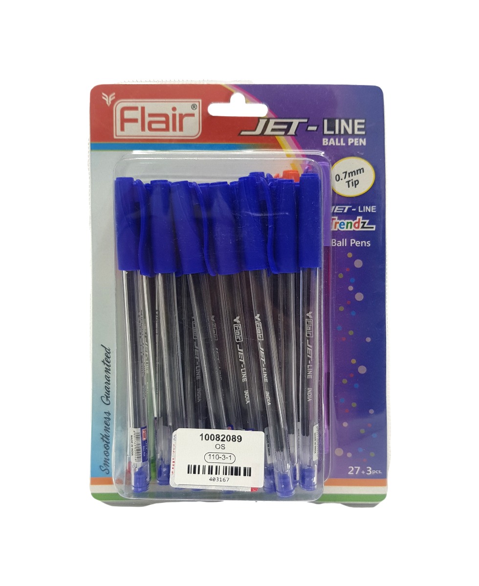 30 Pcs Jet Line Ball Pens 0.7mm