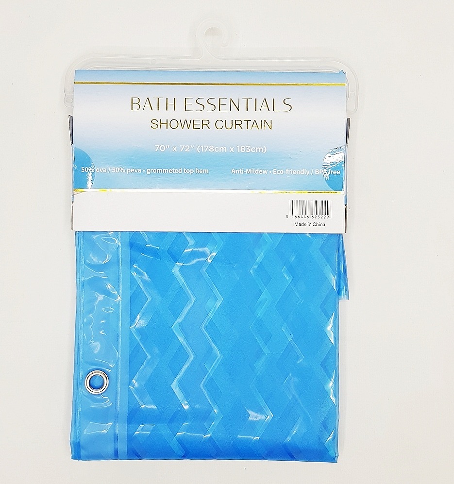Bath Essentials Shower Cortain Anti-Mildew.Eco Friendly/BPA free
