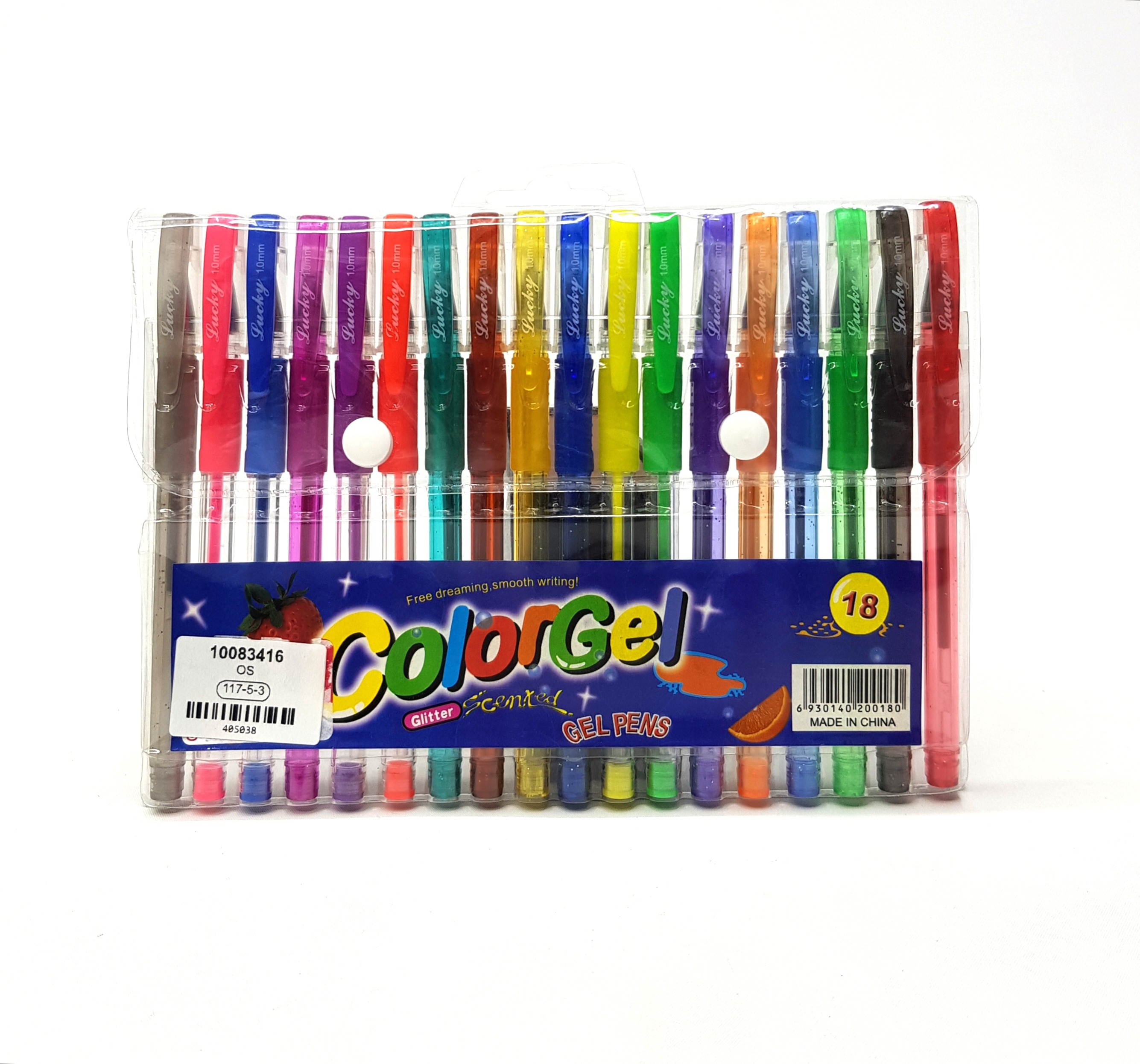 18 Pcs Colorgel Glitter Pens Set