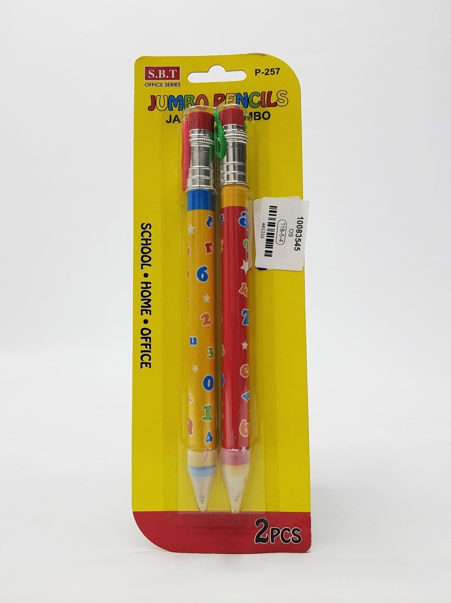 2 Pcs Jumbo Pencils