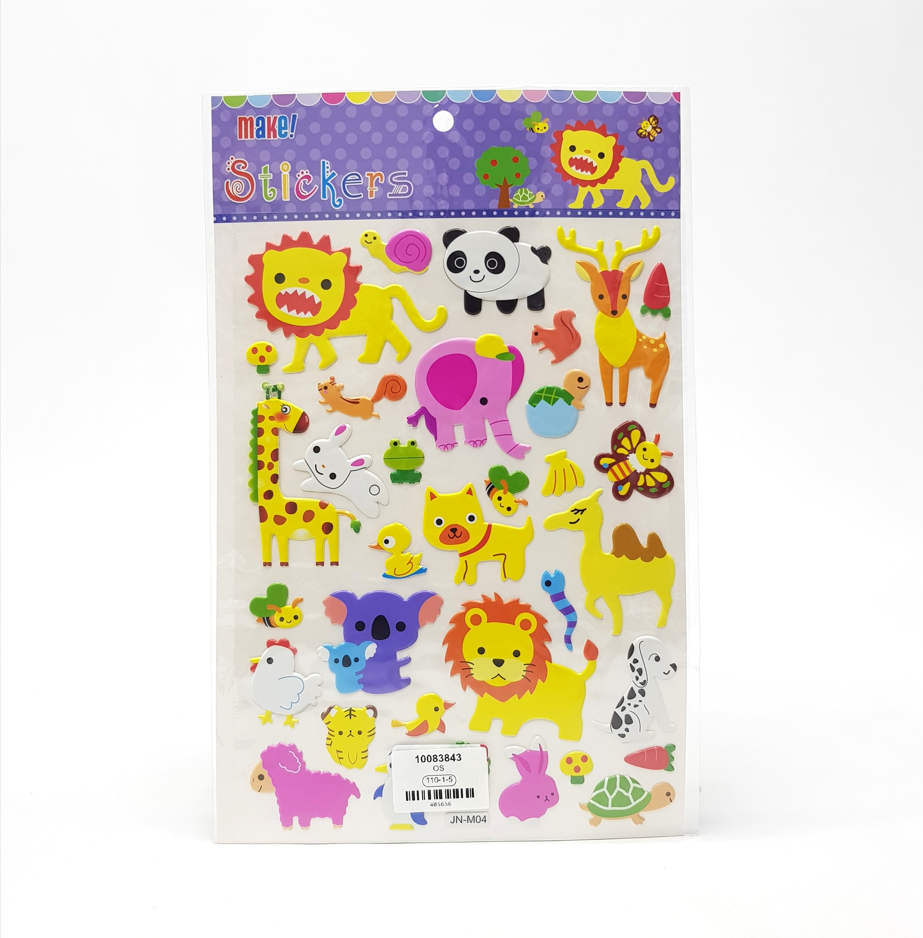 1 Pack of Animal Stickers