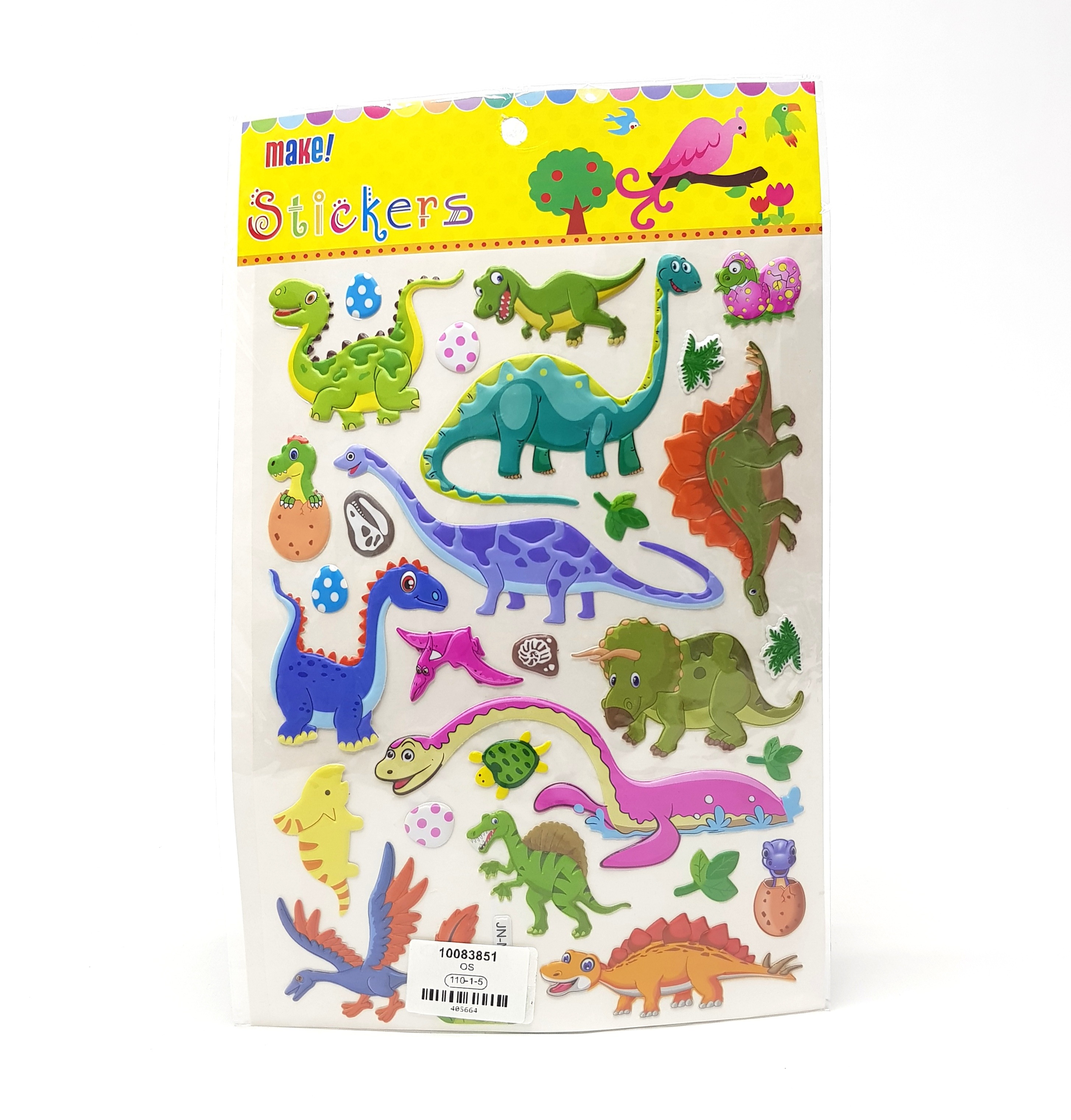 1 Pack of Dinosaur Stickers
