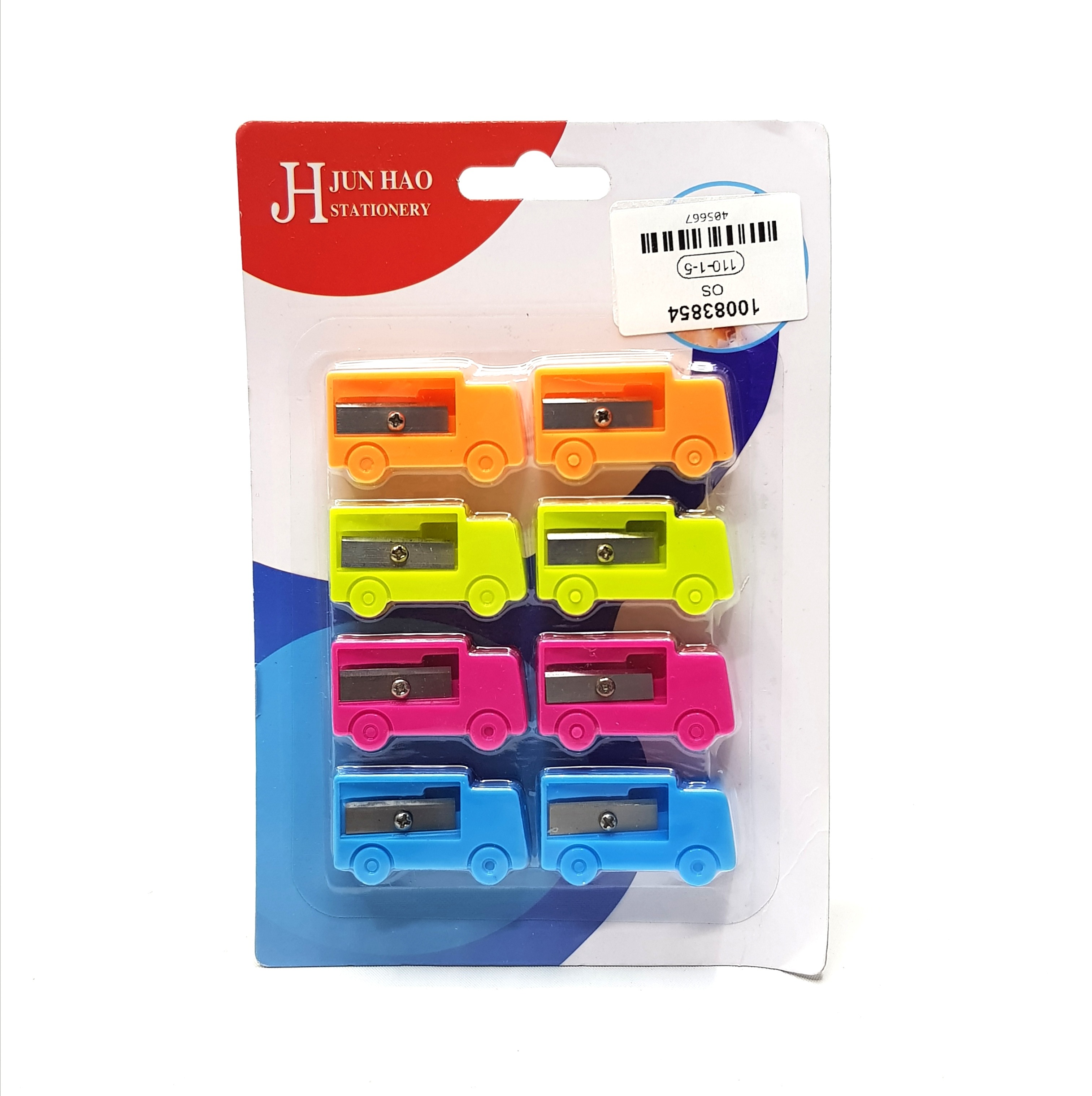 8 Pcs Funny truck shaped plastic pencil sharpener fashion stationery