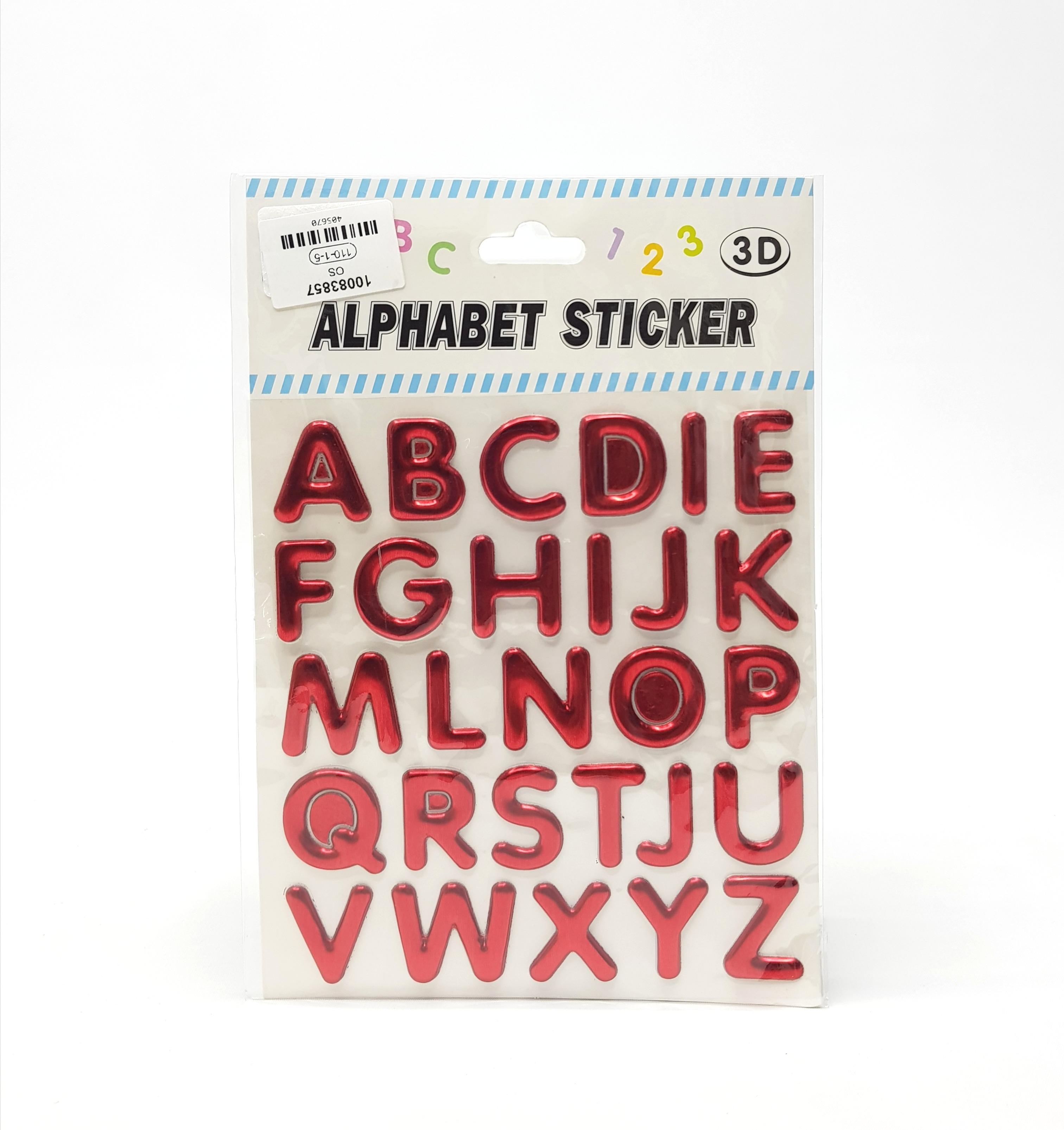 3D Alphabet Sticker