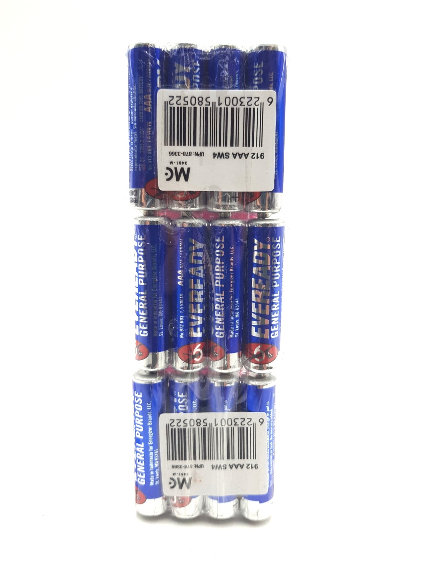 12 Pcs Pack battery 1.5 Volts