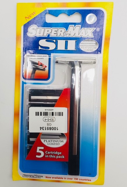 Super Max SII Platinum Coated Razors 5 Crrtridges