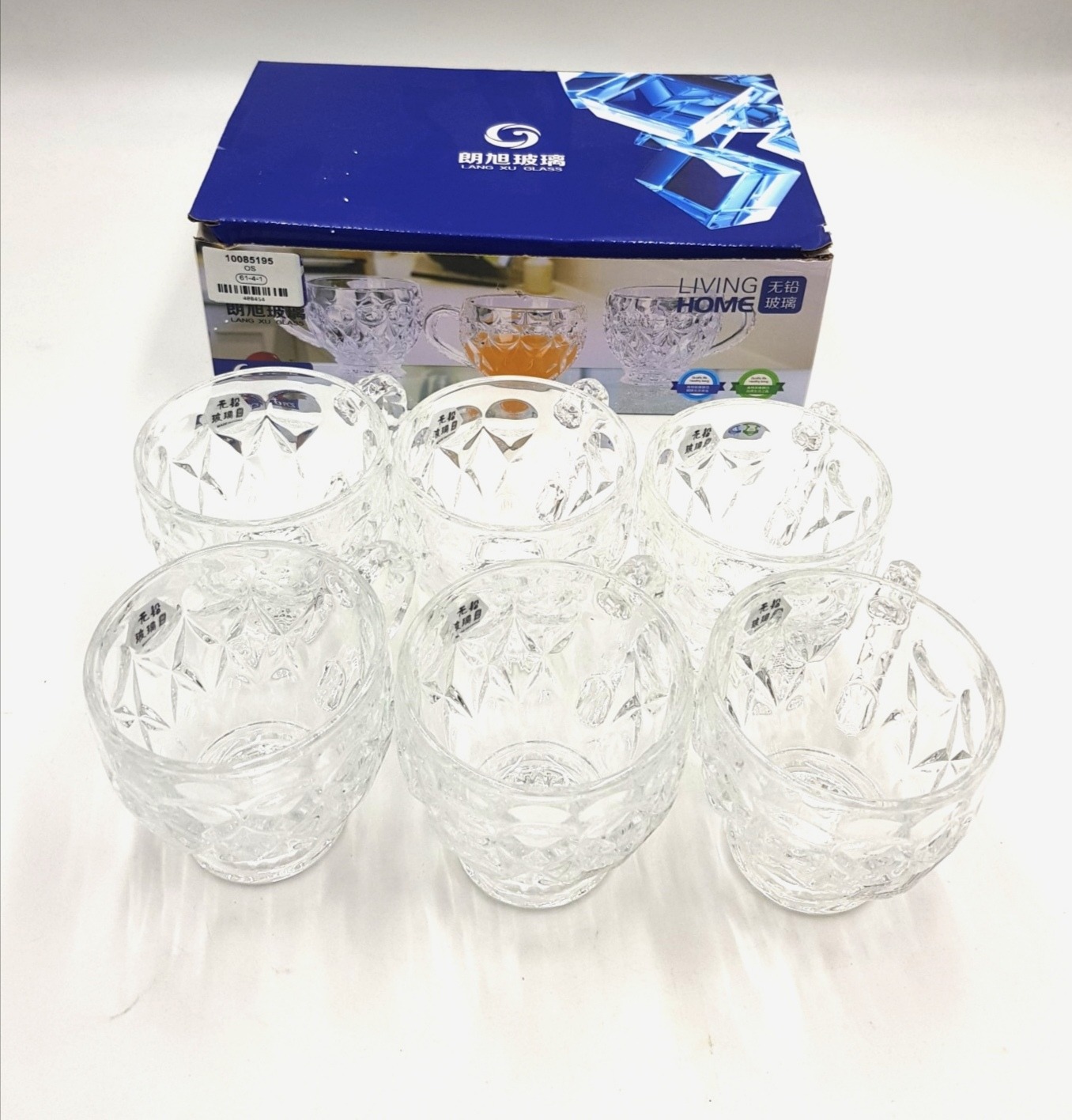 Set Of 6 Pcs Glass Cup