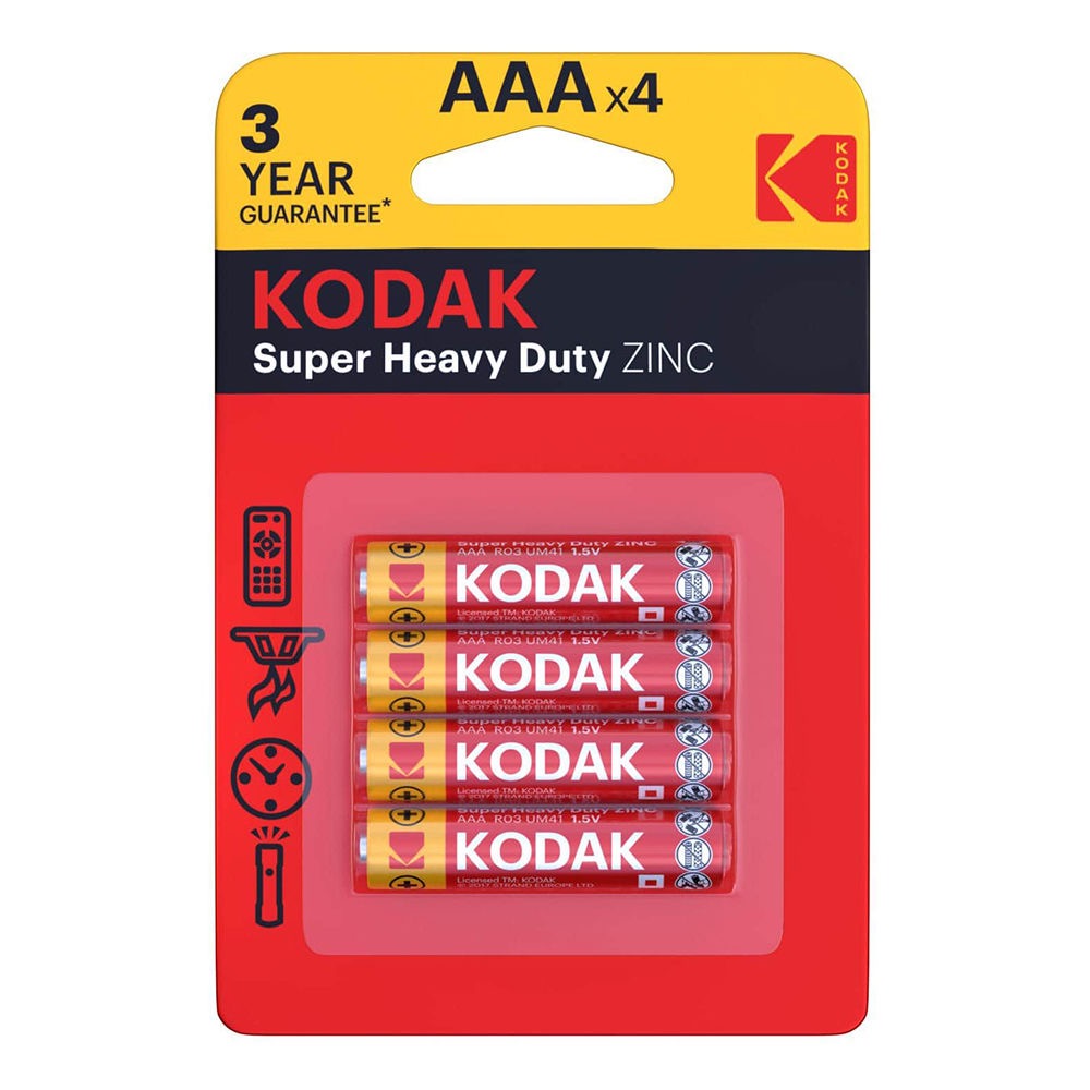 Extra Zinc Heavy Duty AAA Batteries (1.5V) B4