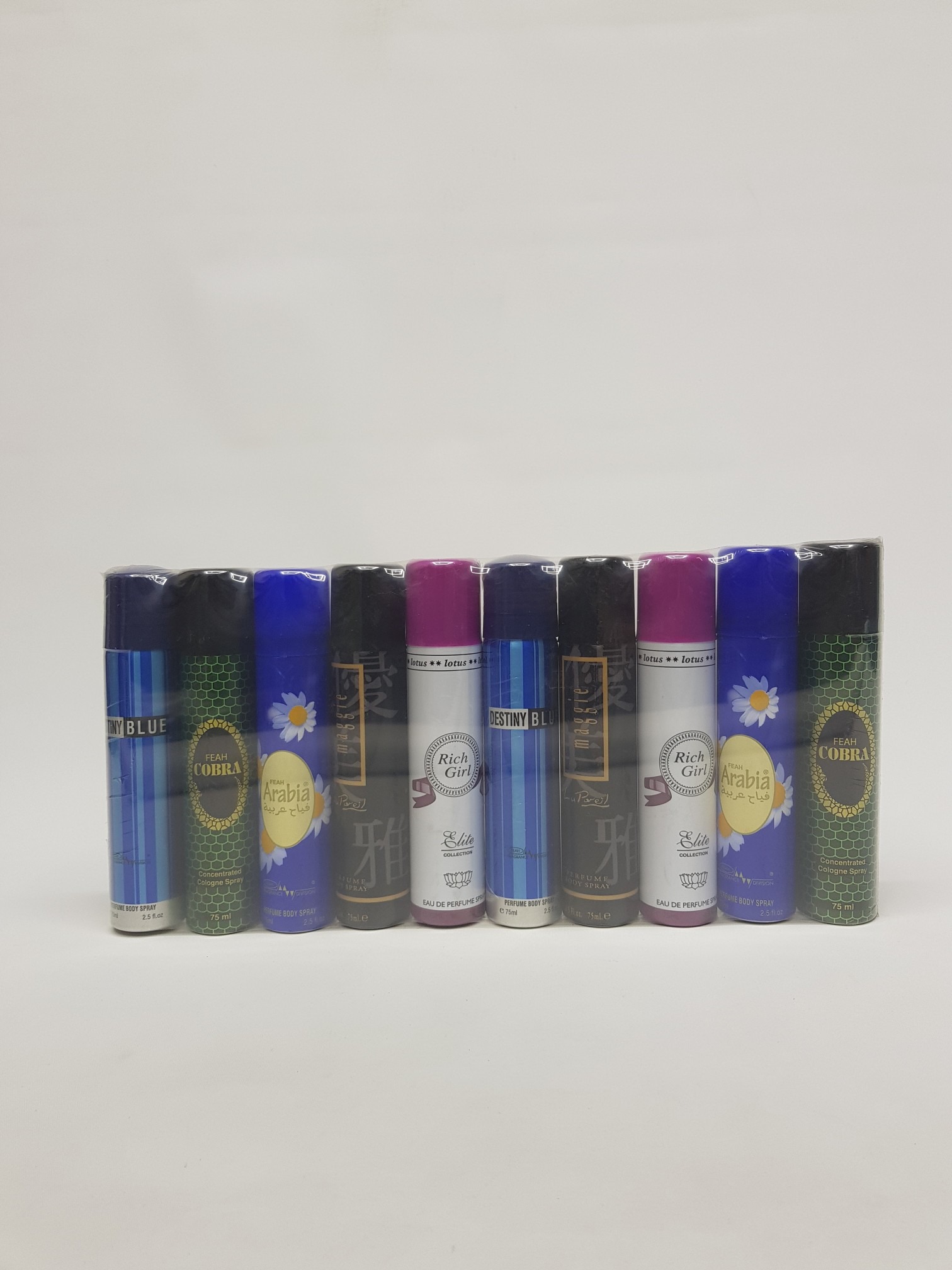 Pack of 10 Multi Fragrances Deodorants Body Spray