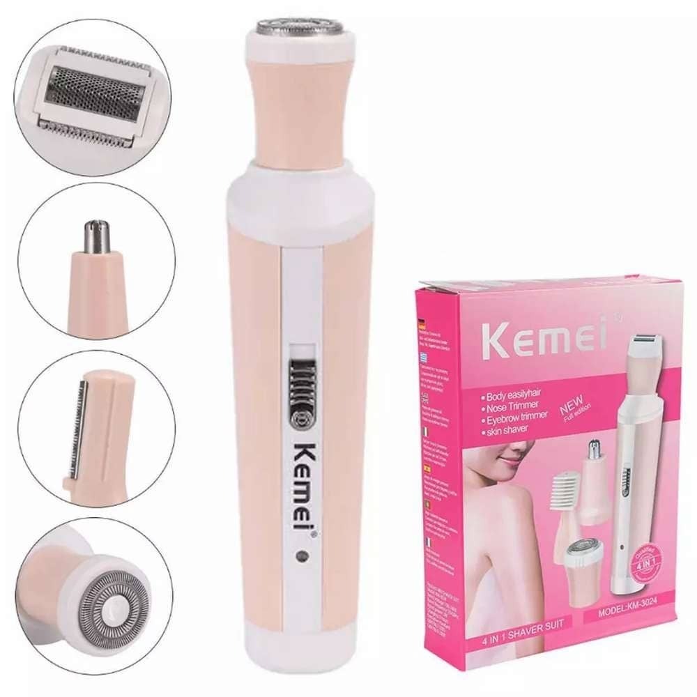 Kemei 4-In-1 Rechargeable Shaver Suit KM-3024