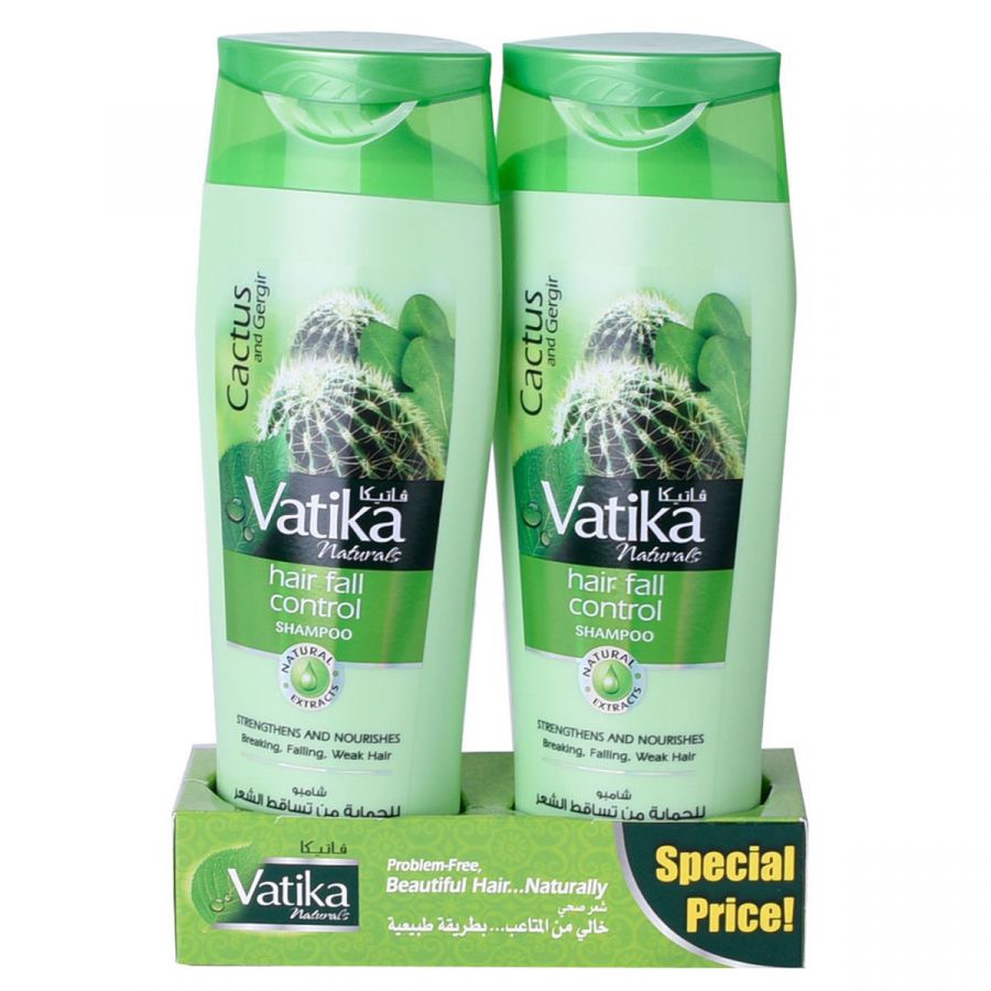 Vatika Naturals Cactus and Gergir Hair Fall Control Shampoo (CARGO)