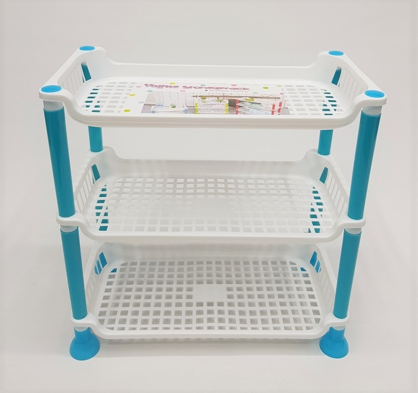 Plastic Multi-purpose Kitchen and Bathroom Organizer Shelf Rack