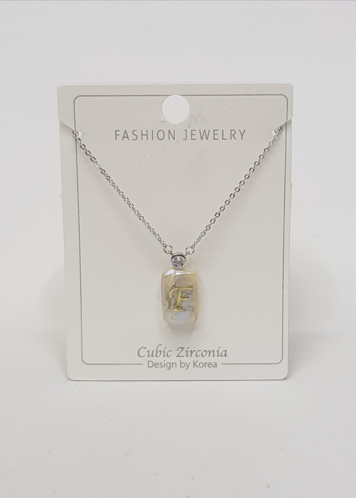 Initial Letter Necklace F