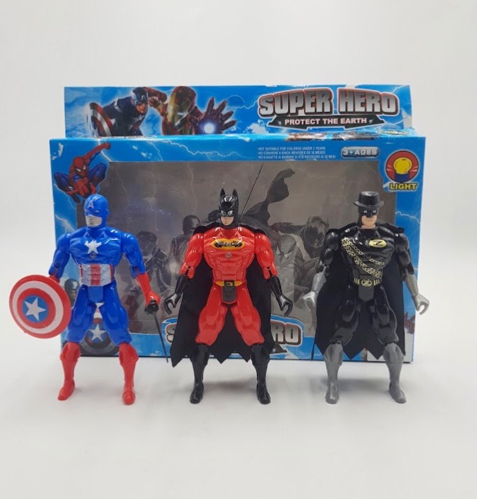 3 Pcs Super Hero Toys