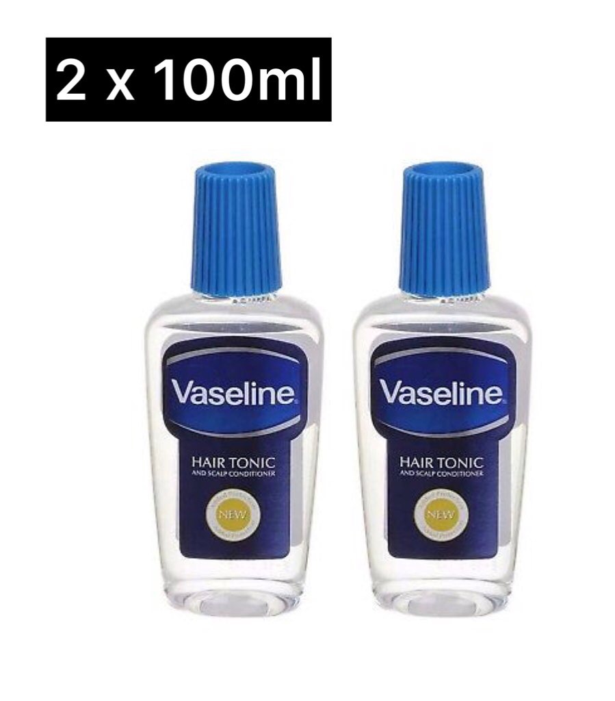 2 Pcs Vaseline Hair Tonic oil  And Scalp Conditioner (2X100ml)  (CARGO)