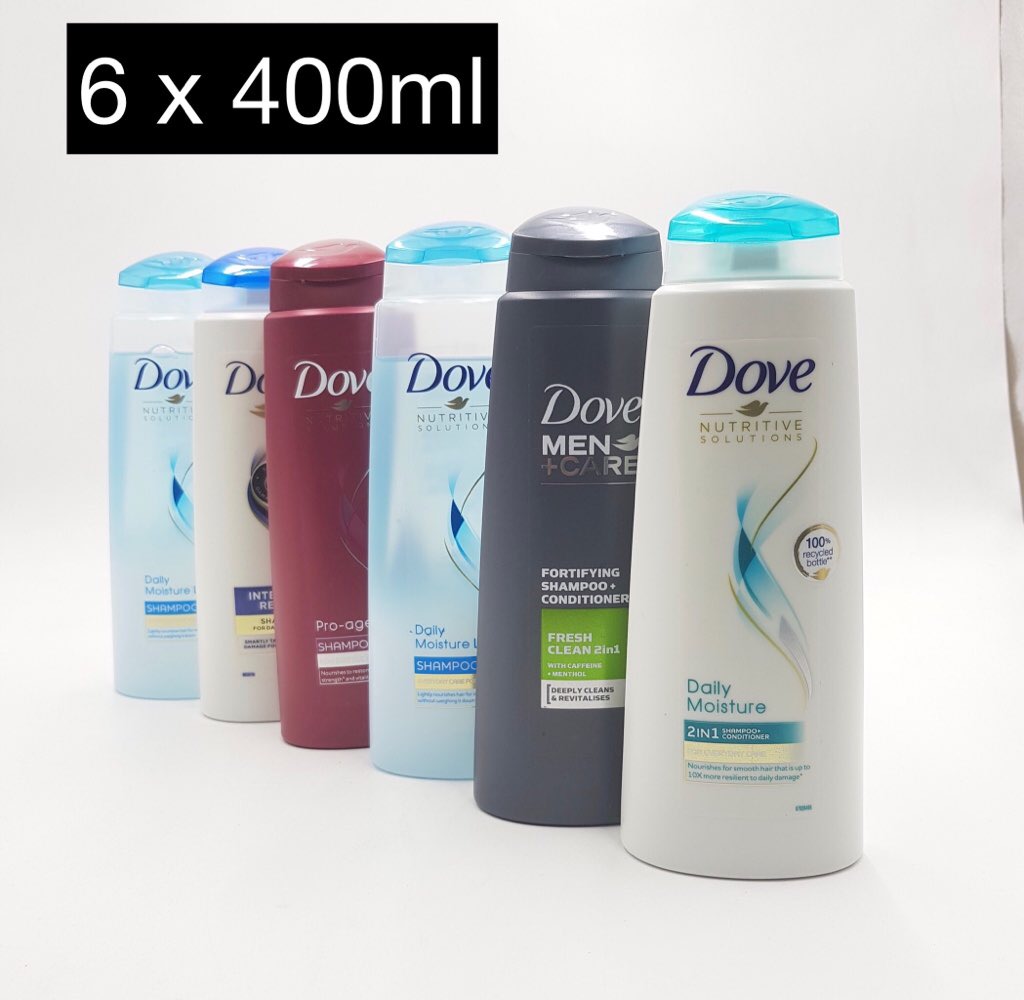 6 Pcs Dove Bundle Of Assorted Shampoo (6X400ml)