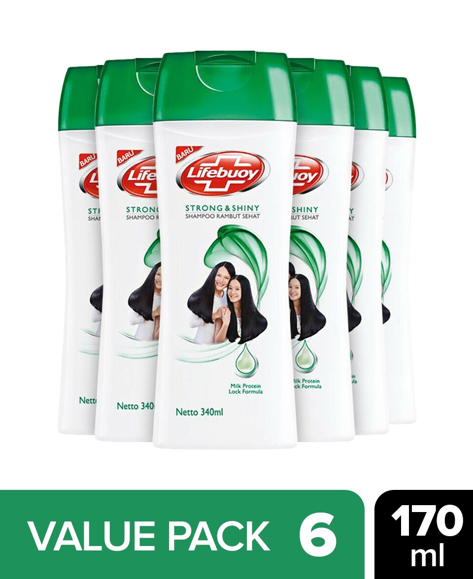 Live Selling 6 Pcs Shampoo Strong & Shiny 170Ml (CARGO)