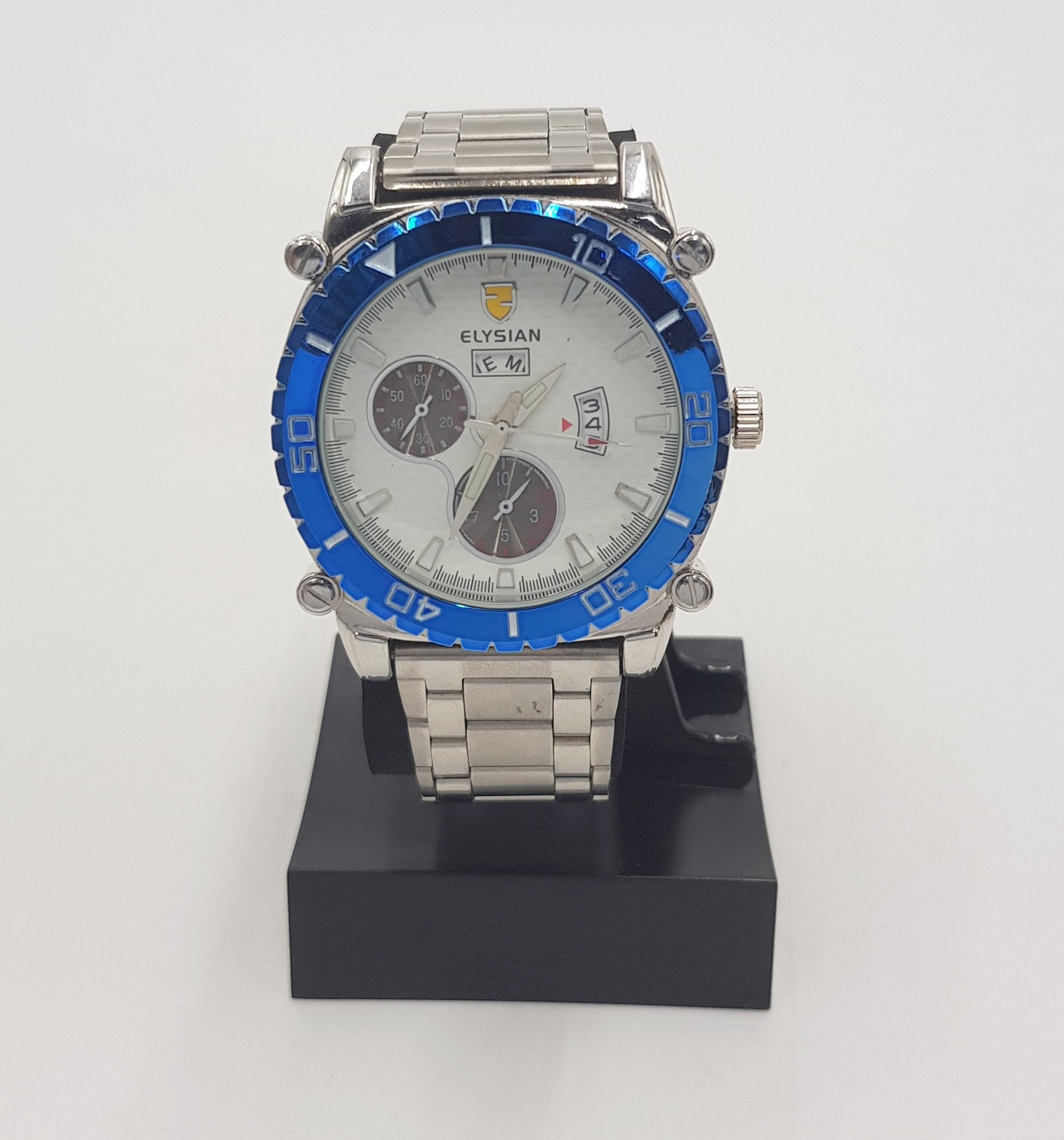 Elysian - Horloge Geschenkset Vrouwen - Zilveren mesh horloge geschenkdoos  met leren horlogebandje - Roestvrij Staal - Cadeau Voor Vrouw