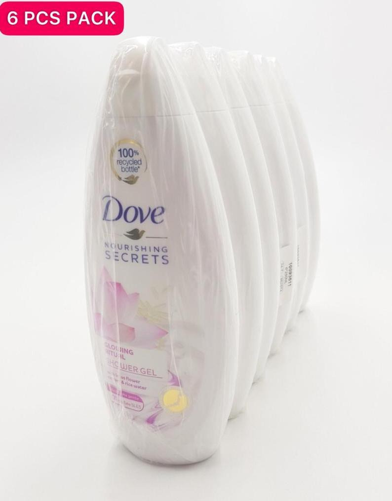 6 Pcs Bundle Dove Nourishing Secrets Glowing Ritual Body Wash (6X250ml) (CARGO)