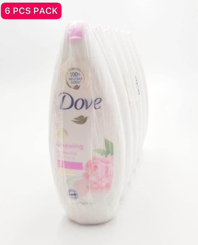 6 Pcs Bundle Dove Renewing Peony & Rose Oil Body Wash (6X250ml) (CARGO)