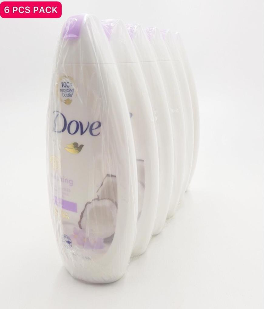 6 Pcs Bundle Dove Relaxing Body Wash Jasmine Petals and Coconut Milk (6X250ml) (CARGO)