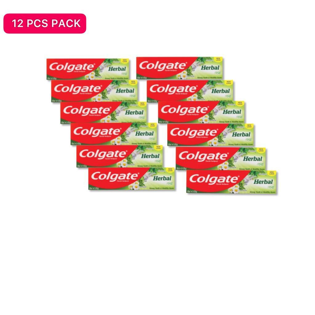 12 Pcs Bundle Colgate Herbal Anticavity Toothpaste (12X100Ml) (CARGO)