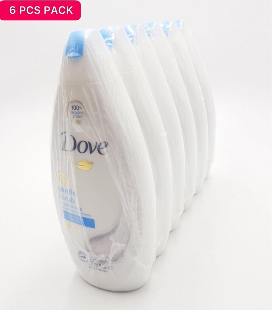 6 Pcs Bundle Dove Gentle Exfoliating Body Wash (6X500Ml) (CARGO)