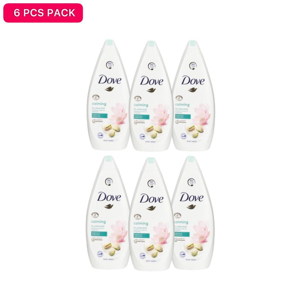 6 Pcs Bundle Dove Calming Pistachio Cream Body Wash (6X500Ml) (CARGO)
