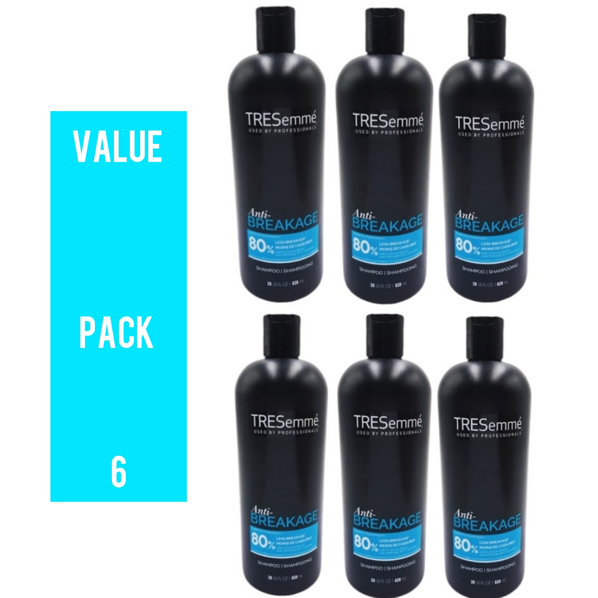 6 Pcs Bundle Tresemme used by Professionals (6X828Ml) (Cargo)