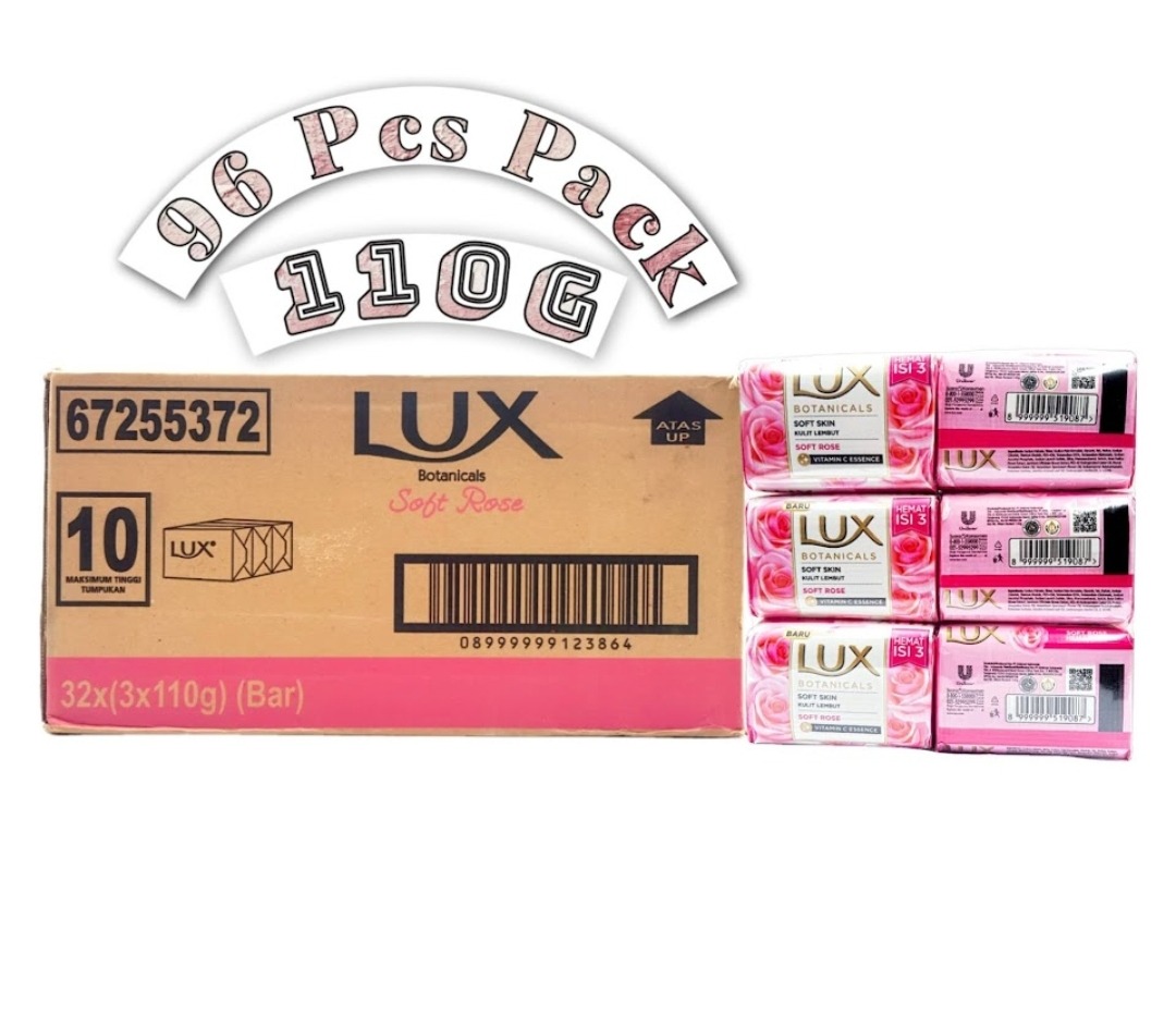 96 Pcs Bundle Lux Botanicals Soft Skin Kulit Lembut 110g  (Cargo)