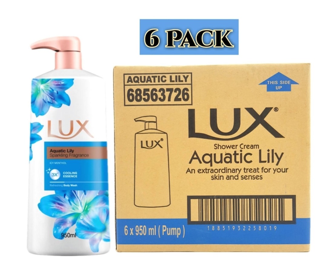 6 Pcs Bundle Lux Aquatic Lily Sparking Fragrance (6X950ml) (Cargo)