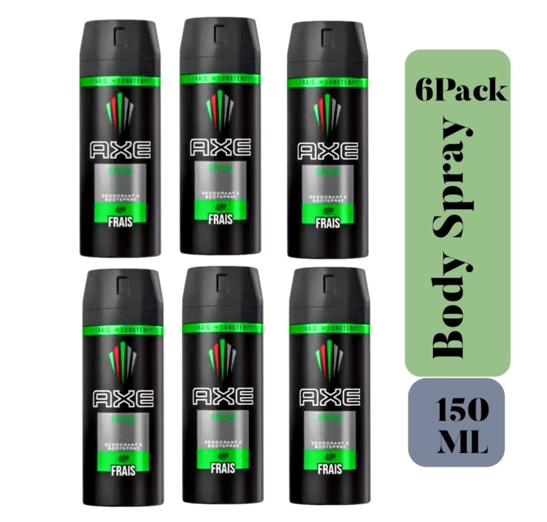 6 Pcs Bundle Axe Deodorant Body Spray (6X150ml) (Cargo)