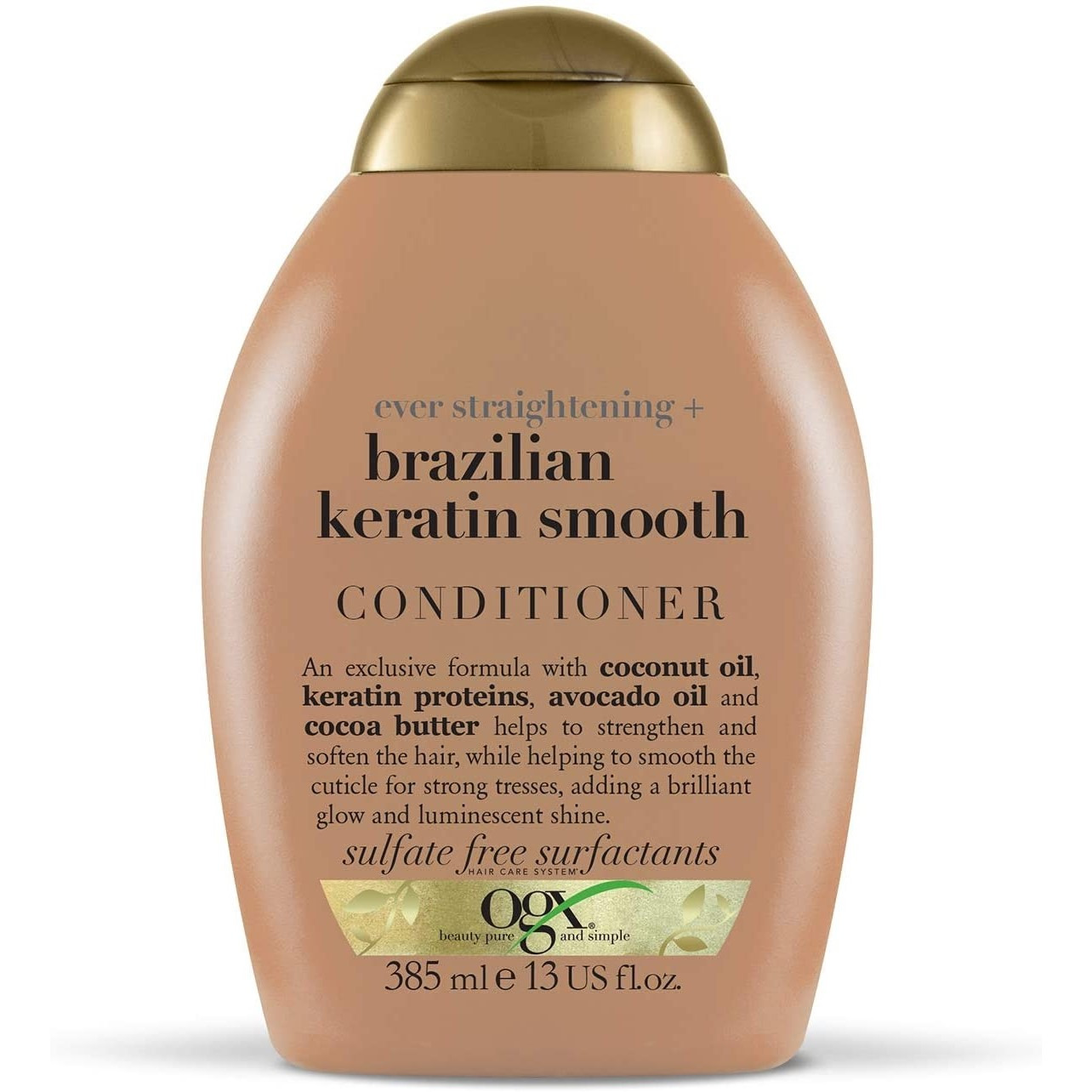 1 Pcs Bundle Ogx Brazilian Keratin Smooth Shampoo Top Sellers (1X385 ML) (Cargo)