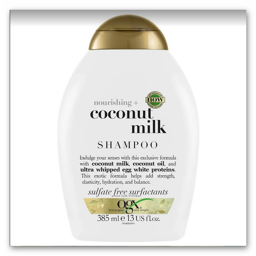 1 Pcs Bundle OGX Nourishing + Coconut Milk Shampoo for Strong (1X385 ML) (Cargo)