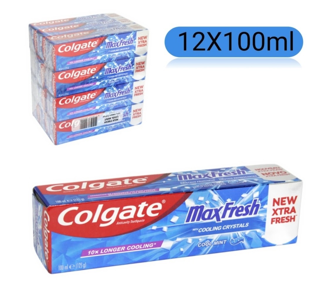 12 Pcs Bundle Colgate Anticavity Toothpaste Maxfresh (12X100ml) (Cargo)
