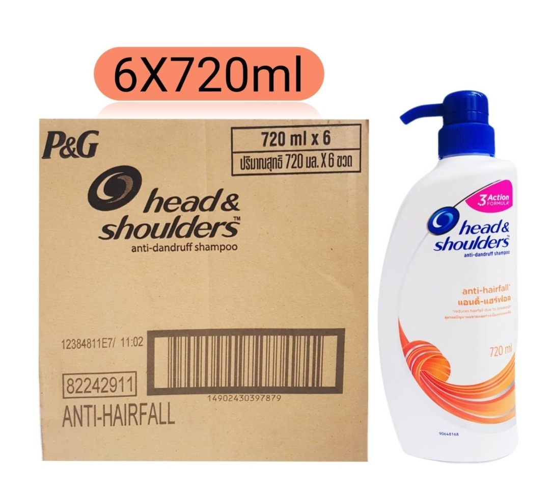6 Pcs Bundle Head & Shoulders Anti Dandruff Shampoo (6X720ml) (Cargo)