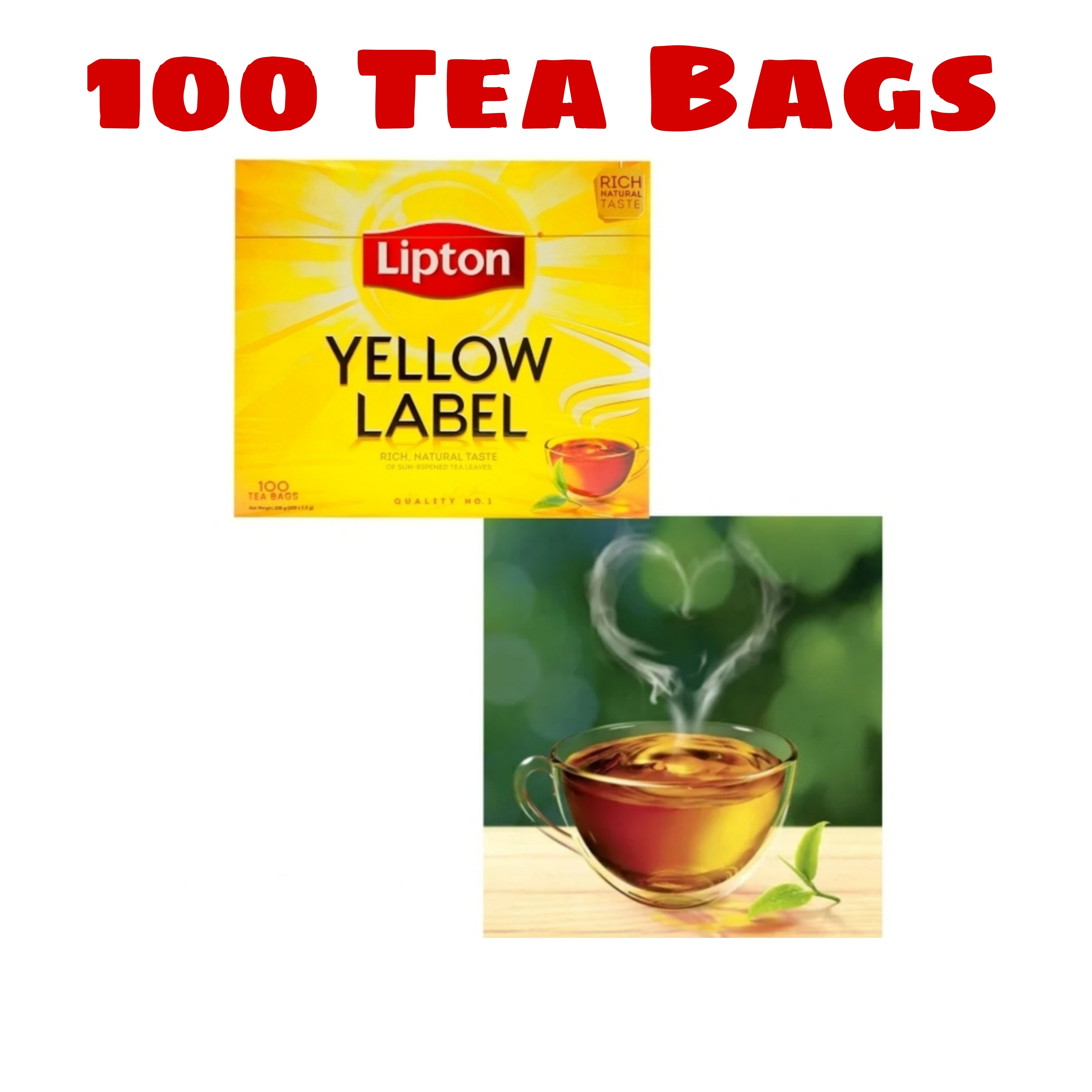 (Food) Lipton Yellow Label (100 black teabags) (Cargo)