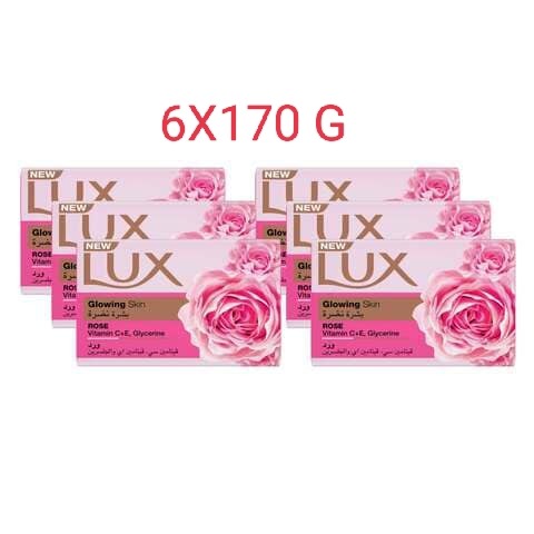 6 Pcs LUX SOAP GLOWING SKIN (6 X 170 G)