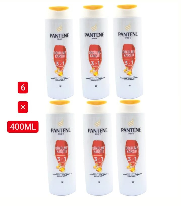 6 Pcs Bundle  Pantene Pro-v Conditioner Shampoo (6X400ml )(Cargo)