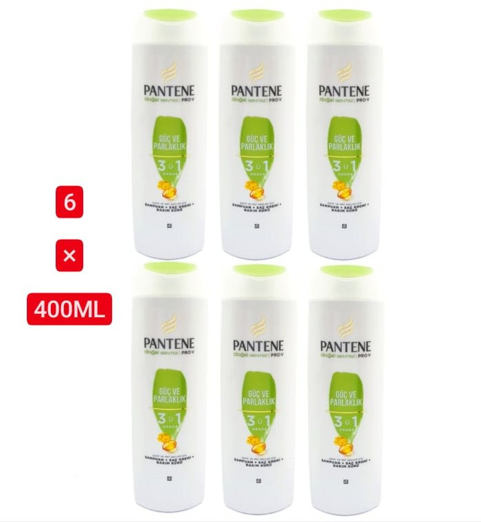 6 Pcs Bundle  Pantene Pro-v Conditioner Shampoo (6X400ml )(Cargo)
