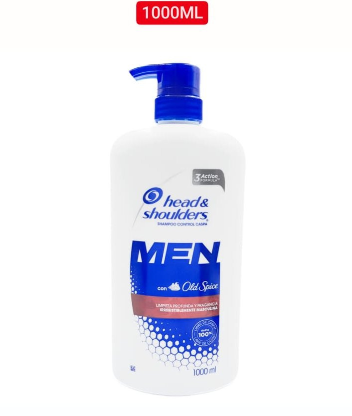 Shampoo Head & Shoulders Men con Old Spice control caspa (1000 ml)
