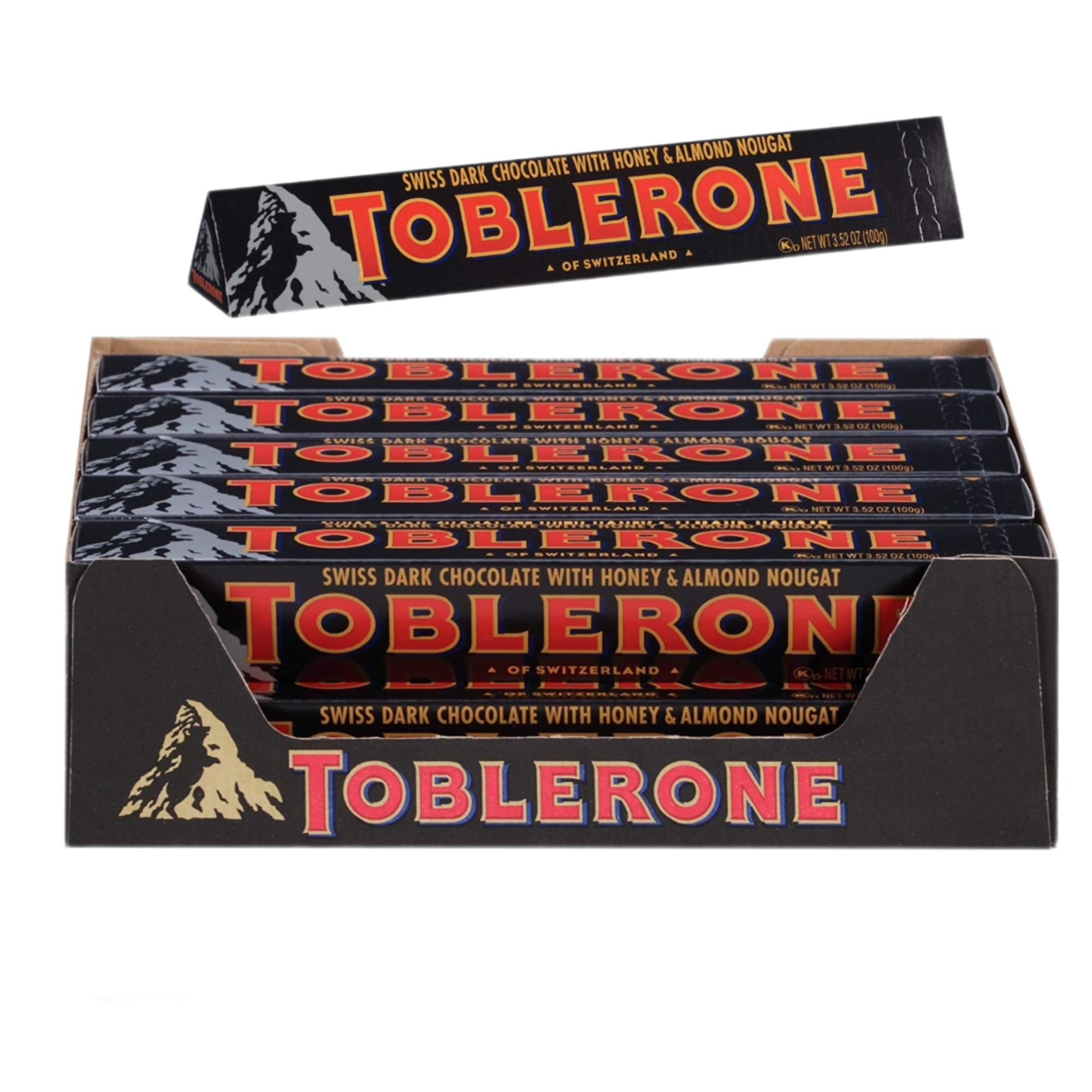 20 Pcs Bundle Toblerone Dark Chocolate Bar 100g (Cargo)
