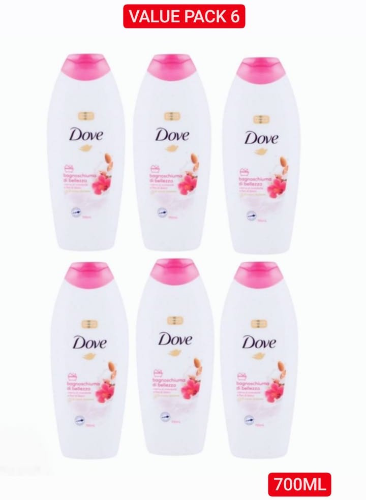 6 Pcs Dove Bundle Body Lotion With Flower And Amond Extract (6X700 ml) (Cargo)