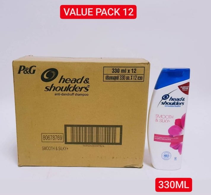 12 Pcs Head & Shoulders Bundle Smooth and Silky (12X330ML) (Cargo)