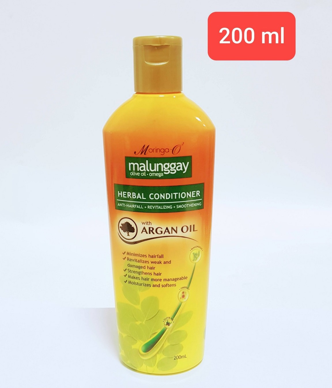 Moringa-O2 Herbal Anti-Hairfall Conditioner with Argan Oil (200ml) (Cargo)