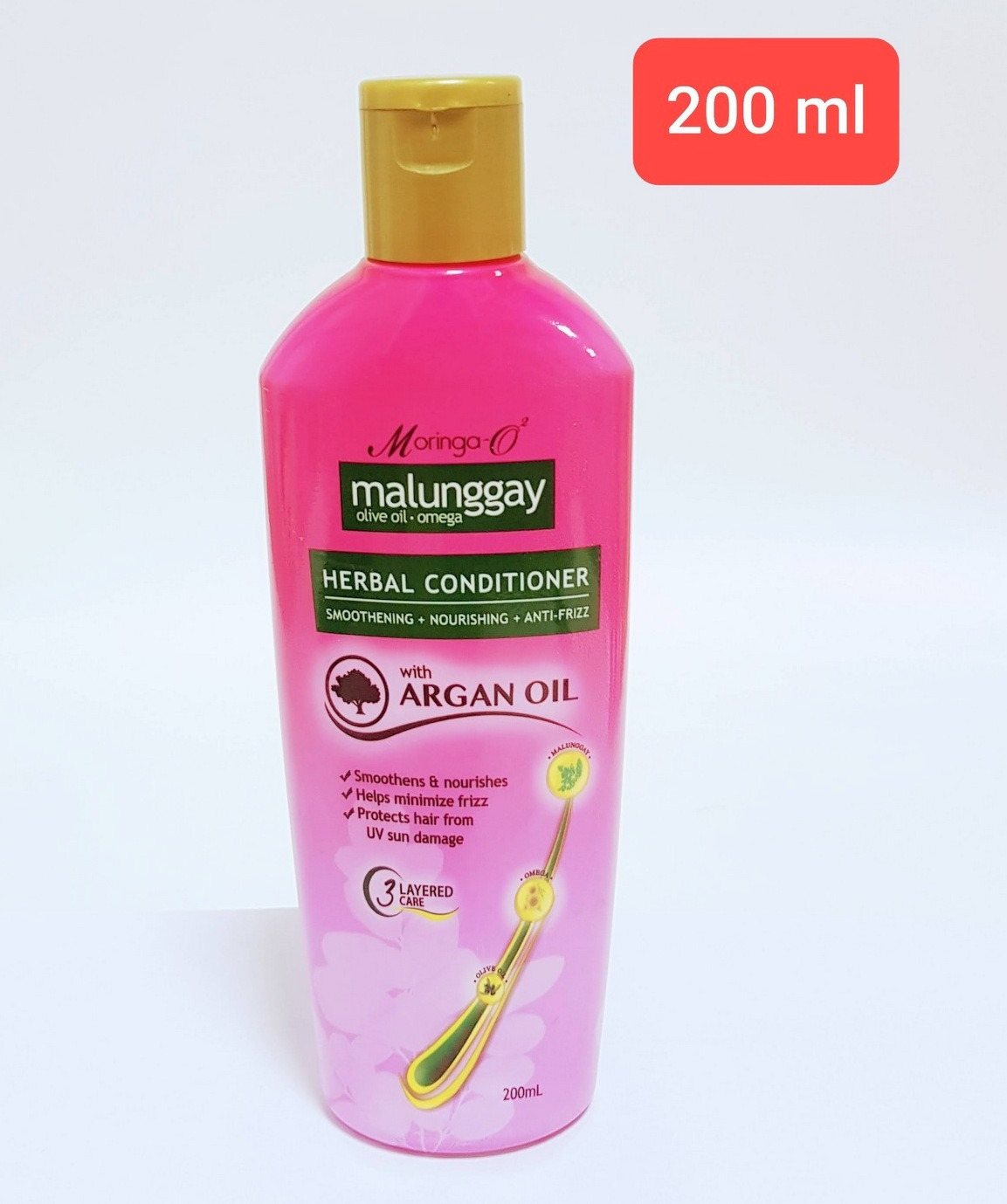 Moringa-O2 Herbal Anti-Frizz Conditioner with Argan Oil (200ml) (Cargo)